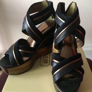 Woman’s Coach wedge shoes